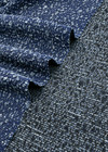 Жаккард синий с абстрактным узором фото 3