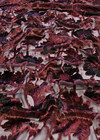 Бархат деворе бордовый с цветами фото 4