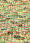 Шанель хлопок зелено-оранжевая клетка фото 4