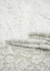 Свадебное кружево травка цветочный узор белое (DG-7447) фото 3