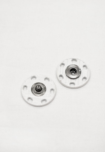Кнопки белая металл (FF-2301)