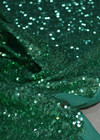 Вышивка пайетками на трикотаже в зеленом цвете (00131) фото 3
