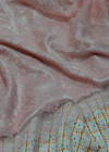 Карамельно-розовое кружевное полотно с фестонами (00363) фото 3