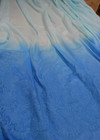 Батист омбре лазурно-голубой с купонной вышивкой (00385) фото 2
