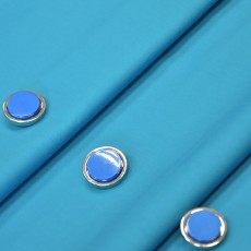 Пуговица костюмная на ножке серебряный металл голубая 25 мм фото 3