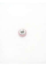 Пуговица блузочная текстильная розовая 8 мм фото 3