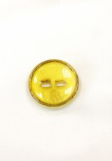 Пуговица костюмная желтая на прокол 27 мм фото 2