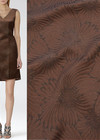 Костюмная шерсть коричневая с цветами (GG-4200) фото 1