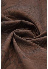 Костюмная шерсть коричневая с цветами (GG-4200) фото 2