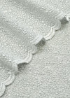Итальянское свадебное кружево макраме в горошек холодный белый фото 3
