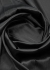 Плотный атласный шелк черного цвета фото 2