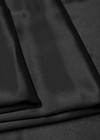 Плотный атласный шелк черного цвета фото 3