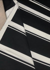Черная джинсовая ткань с белыми полосами D&G фото 3