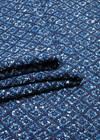 Ткань шерстяной костюмный твид морской волны Chanel фото 3