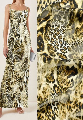 Шифон деворе леопард Dolce Gabbana