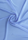 Крепдешин шелковый голубой фото 2