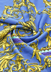 Вискоза сине голубая купон Versace фото 2