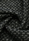Пальтовая шерсть черная с мелким узором фото 2