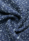 Жаккард синий с абстрактным узором фото 2