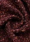 Жаккард бордовый с абстрактным узором фото 2