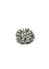 Пуговица металл цветок зеленые кристаллы 21 мм фото 3