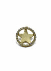 Пуговица металл золото звезда 24 мм фото 1