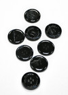 Пуговицы пластик черные на 4 прокола Burberry 27 мм фото 2