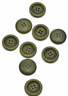 Пуговицы пластик оливковые на 4 прокола Burberry 21 мм фото 2