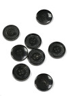 Пуговица пластик на 4 прокола черная Mackintosh 25 мм фото 2