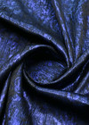 Жаккард синий хамелеон цветочный принт фото 2