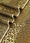 Жаккард золотой с леопардовым принтом фото 3
