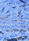 Шитье голубое с накатом металлик фото 4