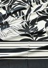 Твил пальмовые листья черно-белый фото 4