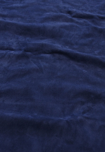 Замша стрейч натуральная темно-синий