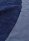 Замша стрейч натуральная темно-синий фото 2