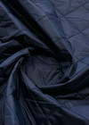 Ткань стеганая темно-синяя фото 2