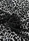 Вышивка на сетке купон черный леопард фото 2