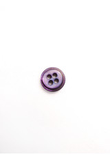 Пуговица рубашечная фиолетовая четыре прокола 11 мм фото 2