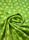 Именной шелк стрейч атлас зеленый трилистник Gianfranco Ferre фото 2