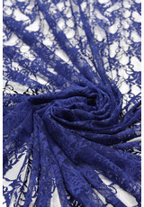 Кружево стрейчевое синее мелкий цветок (DG-8181) фото 2