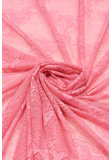 Кружево стрейчевое розовые бабочки (DG-1281) фото 2