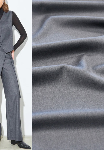 Костюмная ткань стретч серая Brunello Cucinelli