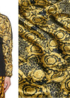 Бархат на меху золотистый барокко Versace фото 1