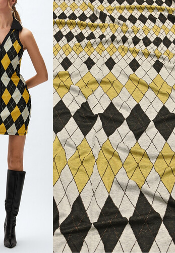 Кликните для увеличения изображения Трикотаж вискоза Ratti ромбы