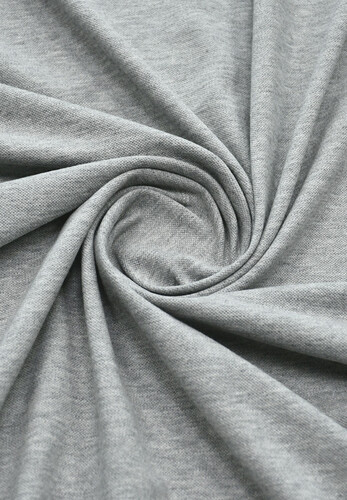 Итальянский трикотаж кулирка серый меланж