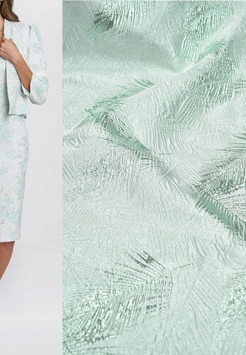 Жаккард костюмно-плательный Пальмы