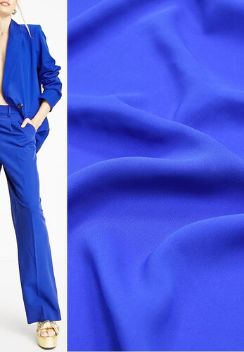 Кликните для увеличения изображения Итальянская костюмно-плательная вискоза синий электрик