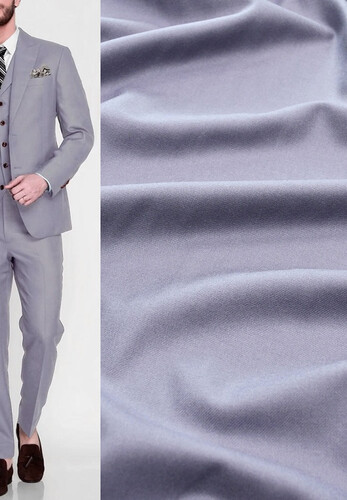 Костюмная шерсть серого цвета Yves Saint Laurent