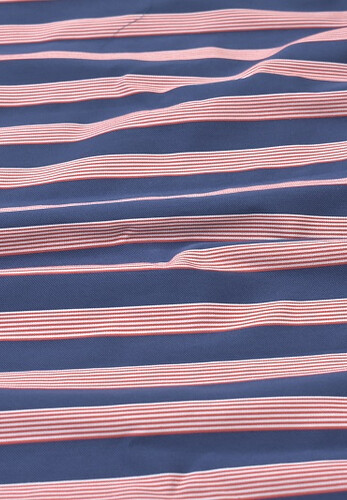 Тафта красная с синим полоска Ferretti