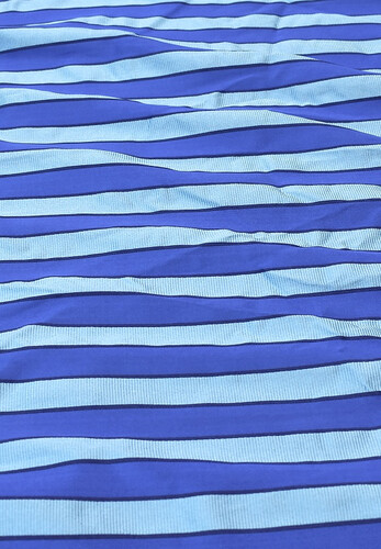 Кликните для увеличения изображения Репс шелковый плательно-костюмный полоска голубая с синем